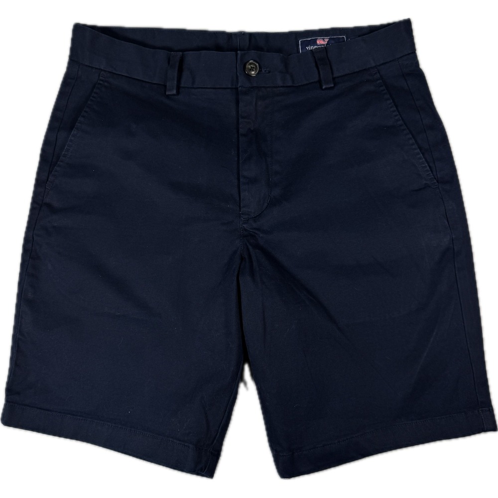 Vineyard Vines Breaker Shorts Mens 30 Dark Blue Cotton Stretch Chino Preppy